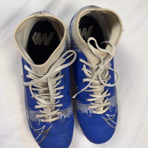 NIKE MERCURIAL‎ Superfly 8 blue white Soccer Cleats boot Mens 7 main image 7